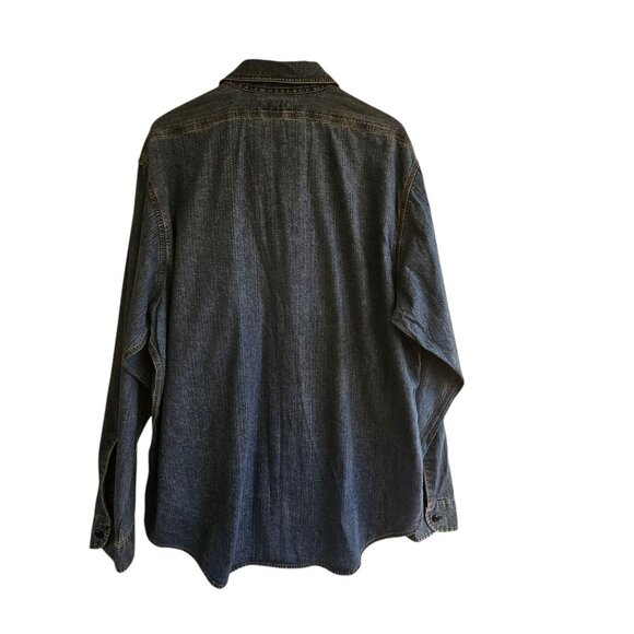 Ralph Lauren Polo Jeans Co. Denim Button-Up Shirt XL 100% Cotton Long Sleeve - Picture 2 of 9